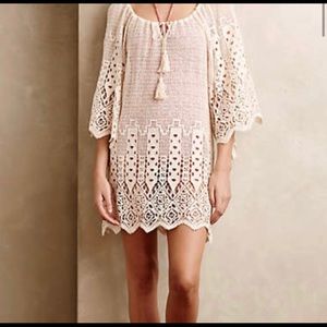 Eberjey Anthropologie Knit Crochet Swim Coverup
